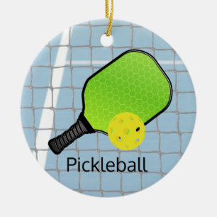 Design-Ornament des Pickleball Ball Paddels Keramik Ornament
