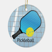 Design-Ornament des Pickleball Ball Paddels Keramik Ornament (Links)