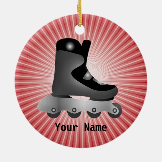 Design-Ornament für Inline-Skate Keramik Ornament (Hinten)