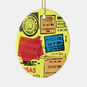 Design-Ornament für Passport-Briefmarke Keramikornament (Rechts)