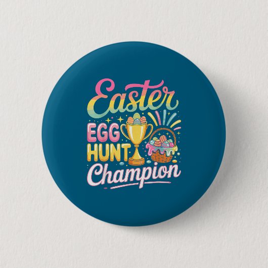 Design Ostereier-Such-Champion Ostern Button (Vorderseite)