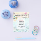 Design Own Beach Coast Nautical Event Einladung Flyer (Einzeln)