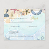 Design Own Beach Coast Nautical Event Einladung Postkarte (Vorderseite)
