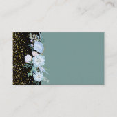 Design Own Blue Floral Business oder Event Station Visitenkarte (Vorderseite)