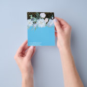 Design Own Blue Floral Event Business Stationierun Flyer (Gruppe)