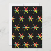 Design Own FIESTA Folk Art Wedding Brautparty Einladung (Rückseite)