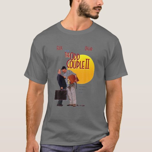 Design Paar Two Man Talk Poster Odds Comedy T-Shirt (Vorderseite)