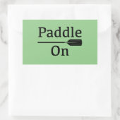Design-Paddel - Aufkleber für das Rechteck (Tasche)