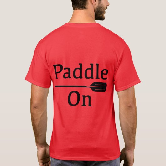 Design-Paddel - Dark-T - Shirt (Rückseite)