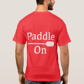 Design-Paddel - Dark-T - Shirt (Rückseite)