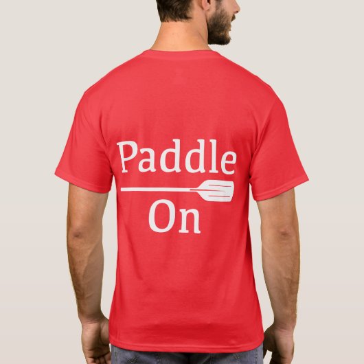 Design-Paddel - Dark-T - Shirt (Rückseite)