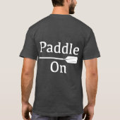 Design-Paddel - Dark-T - Shirt für Männer (Rückseite)