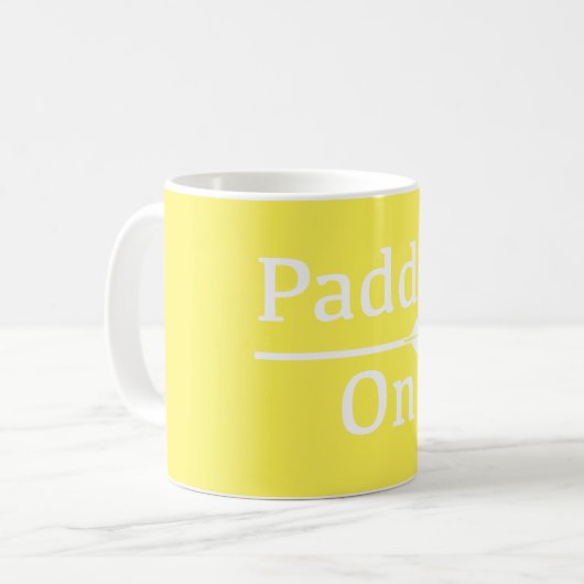 Design-Paddel - Klassische Tasse (Vorderseite Links)
