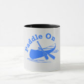 Design-Paddel - Tasse mit hellgrauem/blauem Combo (Zentrum)