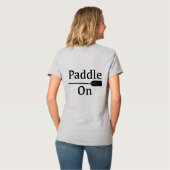 Design-Paddel - V-Neck-T - Shirt für Frauen (Rückseite Vollansicht)