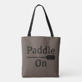 Design-Paddel - Volldrucktasche, Mittel Tasche (Rückseite)
