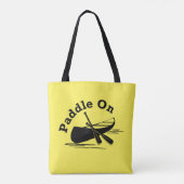 Design-Paddel - Volldrucktasche, Mittel Tasche (Rückseite)