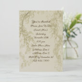 Design-Party für elegante Blume Einladung (Stehend Vorderseite)