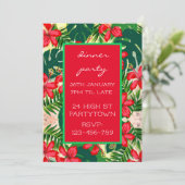 Design-Party für tropisches Design Einladung (Stehend Vorderseite)