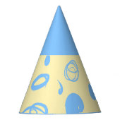 Design-Party-Hut für lineare Muster und Flecken Partyhütchen (Vorderseite)