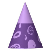 Design-Party-Hut für lineare Muster und Flecken Partyhütchen (Vorderseite)