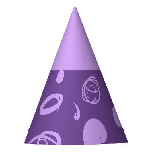 Design-Party-Hut für lineare Muster und Flecken Partyhütchen (Vorderseite)