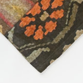 Design-Patchwork-Tapisserie für Rot und Grün Kilim Fleecedecke (Ecke)