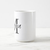 Design Personalisierter Minimalistischer Name Kaffeetasse (Mittel)