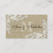 Design-Platzkarte für Blumenspitzen Platzkarte (Rückseite)