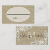 Design-Platzkarte für Blumenspitzen Platzkarte (Vorne/Hinten)