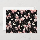 Design-Postkarte für Schmetterlingshörer Postkarte (Vorne/Hinten)