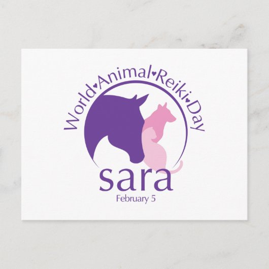 Design-Postkarte für WelAnimal Reiki-Tage Postkarte (Vorderseite)