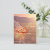 Design-Postkarte für Windsurfen Postkarte (Stehend Vorderseite)