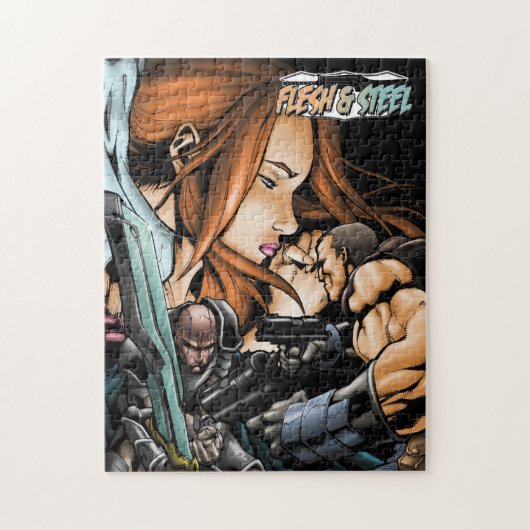 Design-Puzzle für Fleisch und Stahl V4 Puzzle (Vertikal)