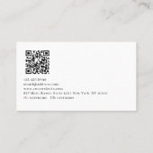 Design QR-Code-Visitenkarte für Moon & Birds-Logo Visitenkarte (Rückseite)