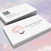 Design QR-Code-Visitenkarte für Moon & Birds-Logo Visitenkarte