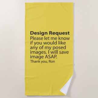 Design Request Beach Handtuch