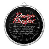 Design Request Dart Board Dartscheibe (vorne)