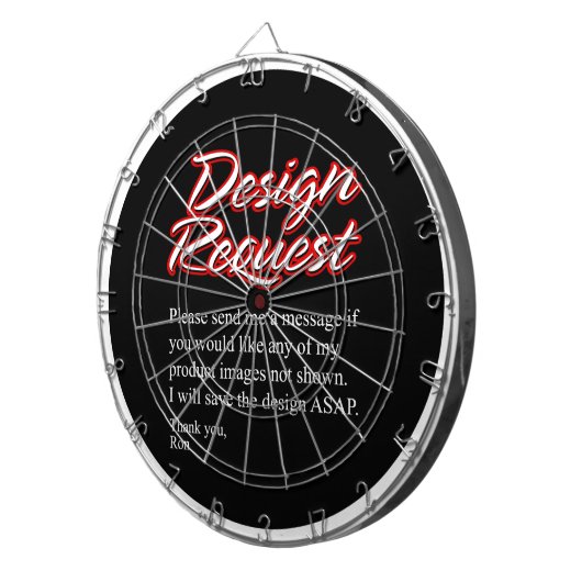 Design Request Dart Board Dartscheibe (Vorderseite rechts)