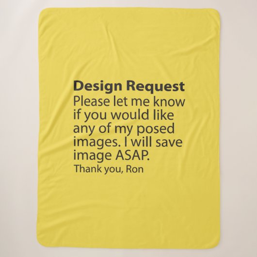 Design Request Sherpa Fleece Blankes Sherpadecke (Vorderseite)