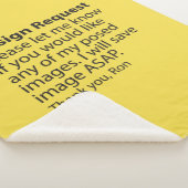 Design Request Sherpa Fleece Blankes Sherpadecke (3/4)