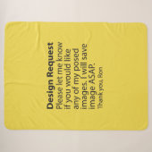 Design Request Sherpa Fleece Blankes Sherpadecke (Vorderseite (Horizontal))