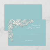 Design-Response für Vintage Landesoberflächen RSVP Karte (Vorne/Hinten)