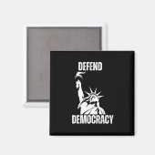 Design rett Demokratie 2025 Magnet (Vorderseite/Rückseite)