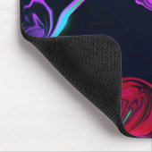 Design rosa Wirbel Mousepad (Ecke)