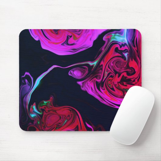 Design rosa Wirbel Mousepad (Mit Mouse)