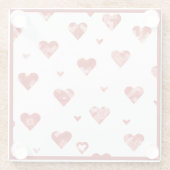 Design roter Schildkröten Glasuntersetzer (Rückseite)