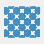 Design Royal Pastel Blue & White Star Fleecedecke (Vorderseite (Horizontal))