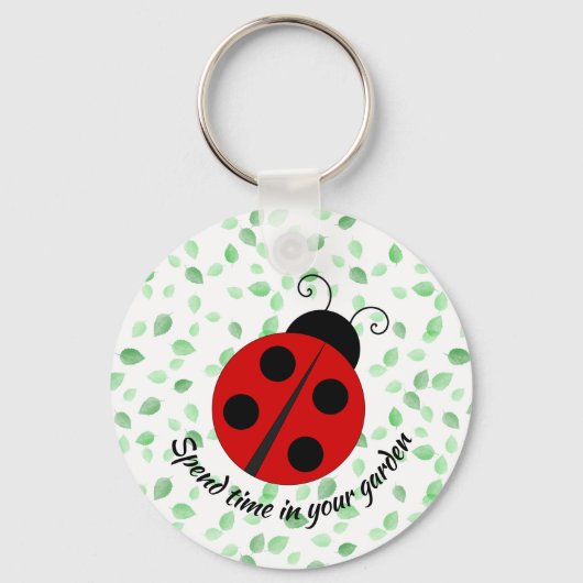 Design-Schlüsselanhänger für LadyBug und Blätter Schlüsselanhänger (Vorderseite)
