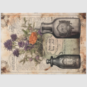 Design-Serie für Vintage Hexentöpfe 12 Seidenpapier